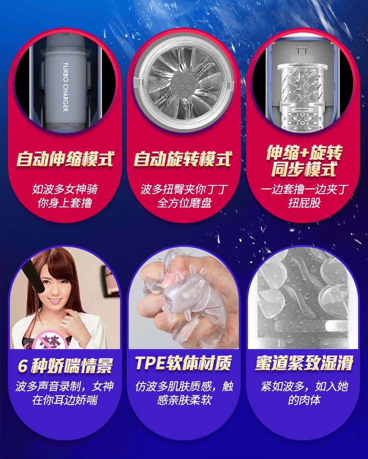雷霆波多梦想女神-波多野结衣全自动伸缩旋转飞机杯电动男用自慰器成人性用品